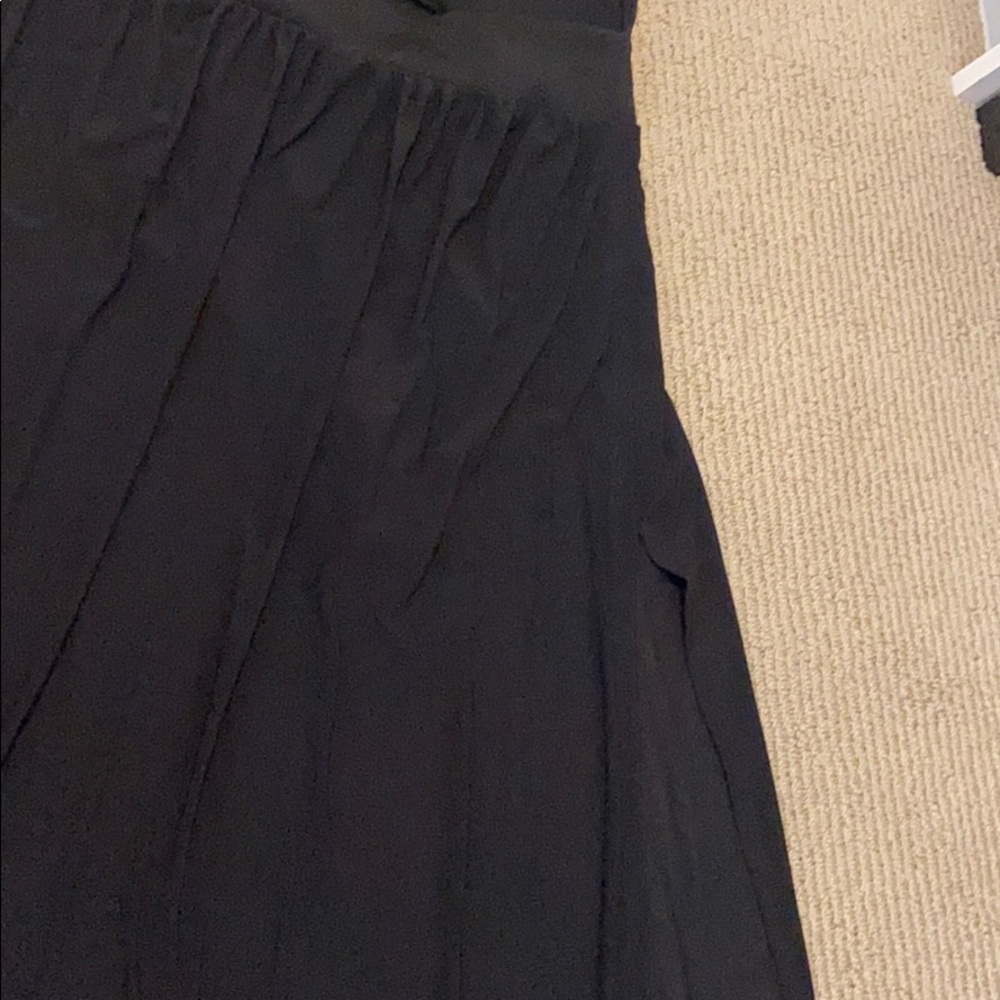 Black mesh maxi dress with slits on the sides - Picture 6 of 7